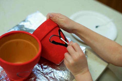 Valentine's Day Flower Pot DIY