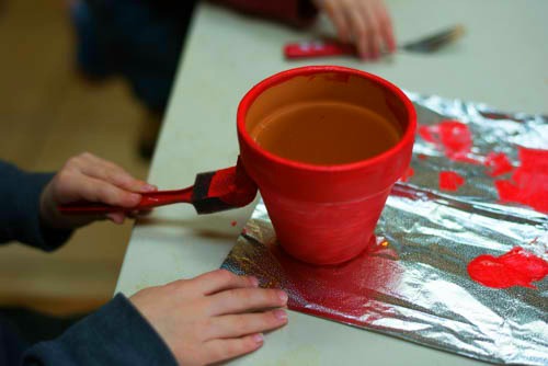 Valentine's Day Flower Pot DIY