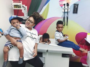 Running errands with kids