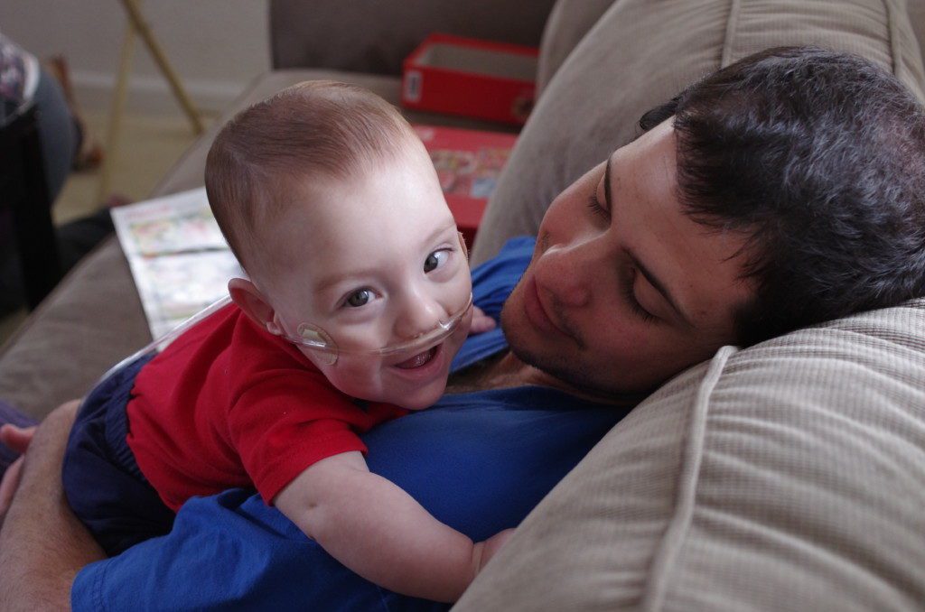 Isen and dad. Albuquerque Moms Blog.
