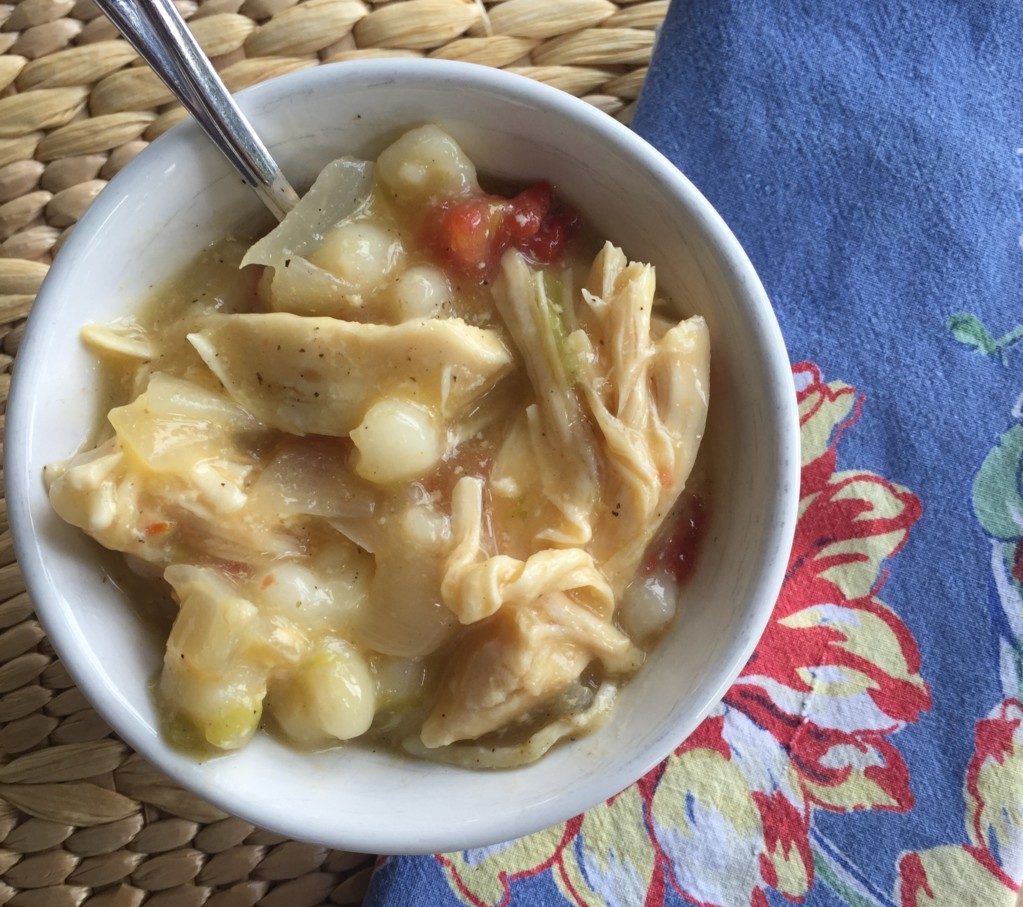 Easy Crock Pot Green Chile Chicken Posole Recipe | Albuquerque Moms Blog