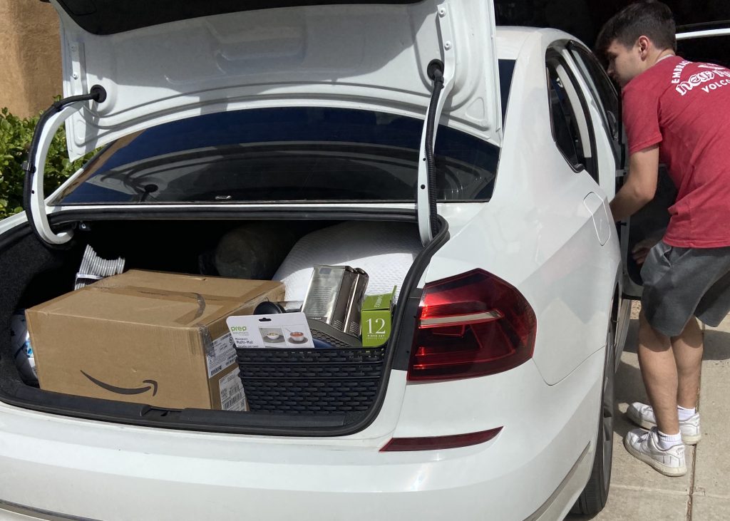 packing the car