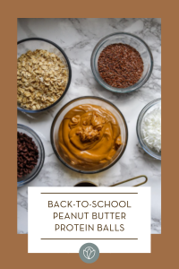 back-to-school peanut butter protein balls, ABQ Mom