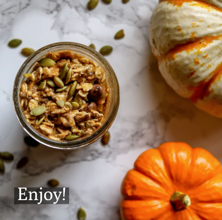 Finished Pumpkin Overnight Oats