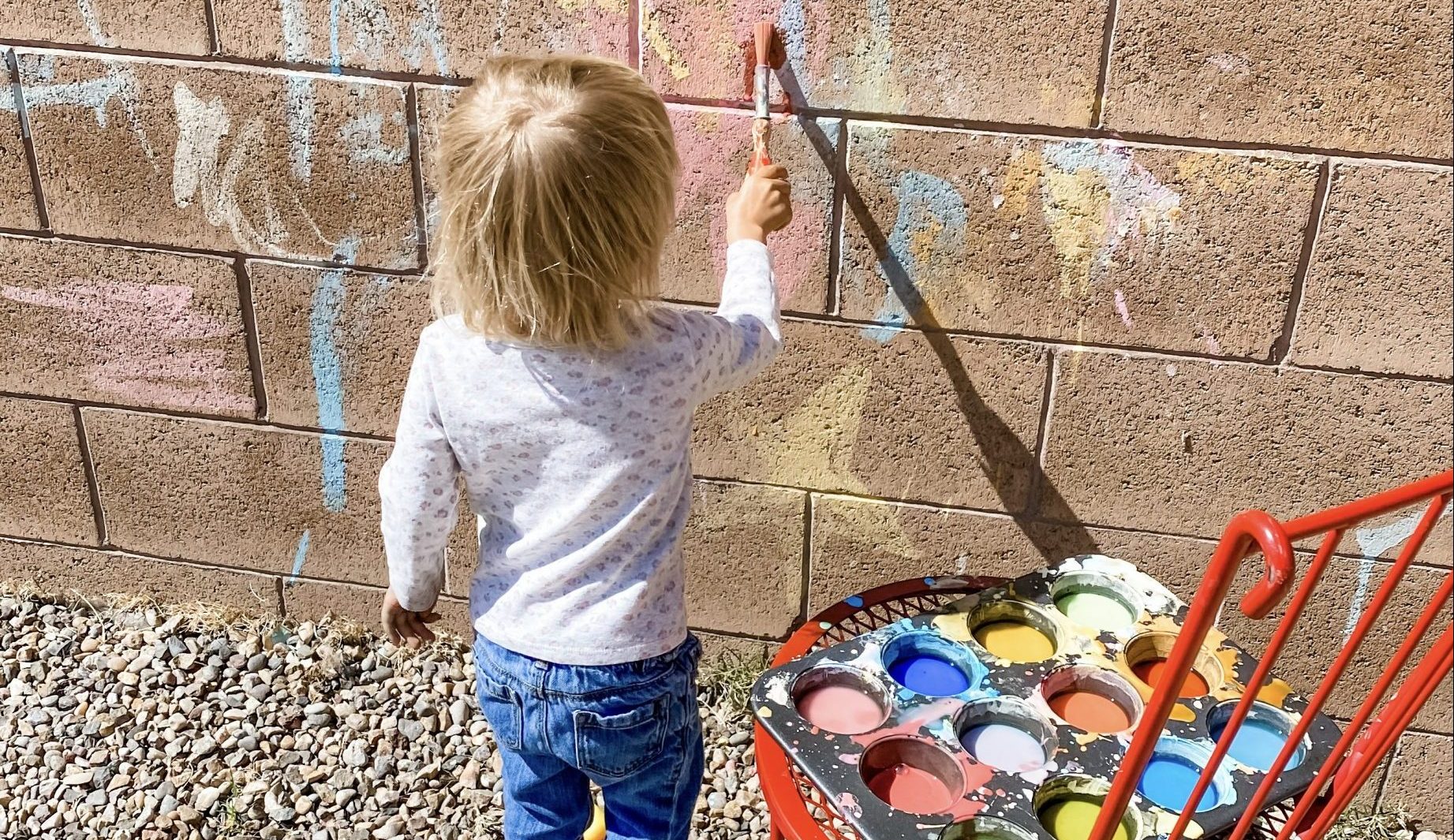 5 Messy Play Ideas My Toddler Loved Corn Starch Paint