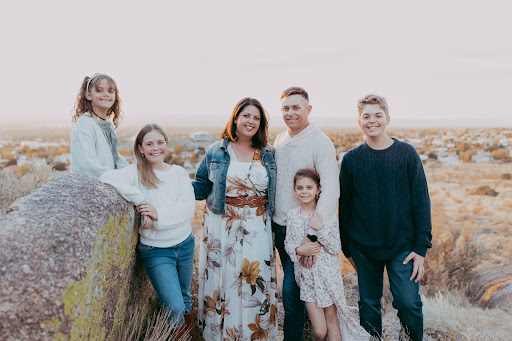 Katherine Morgan, meal planner, and her family