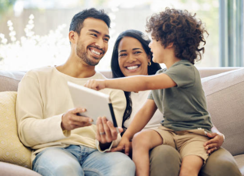 family on the internet