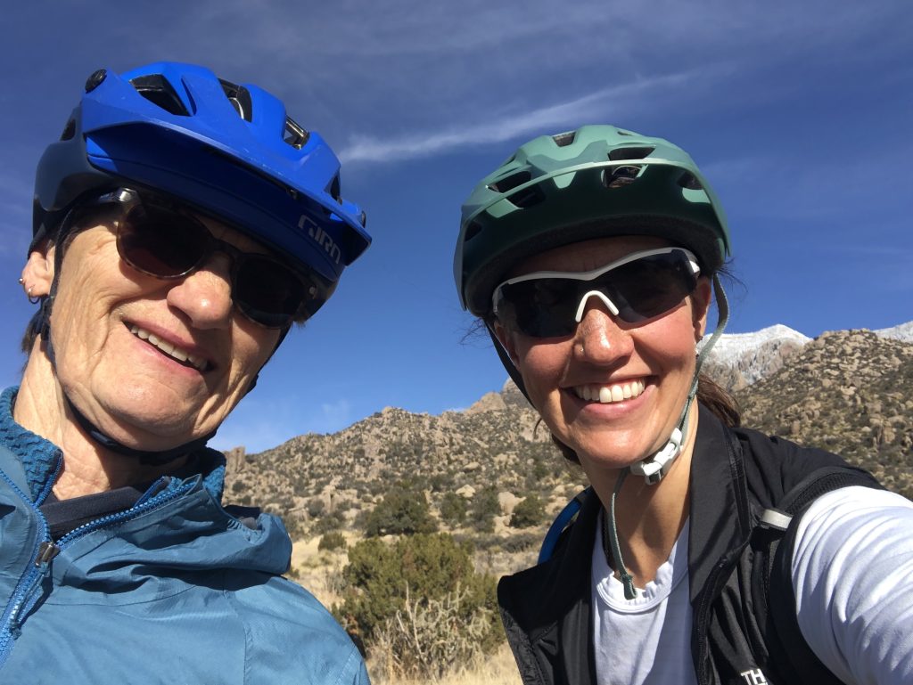 Ashley and Nancy out riding