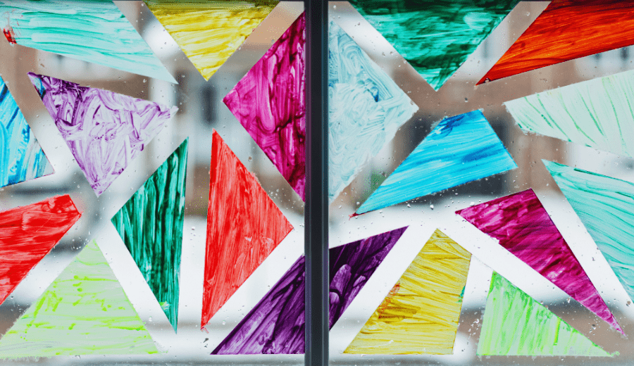 Create Your Own Stained Glass Window + Make Your Own Chalk