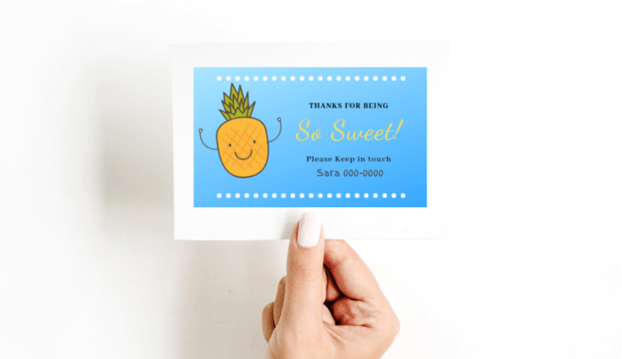 Stay-in-Touch Cards for Kids at the End of the School Year